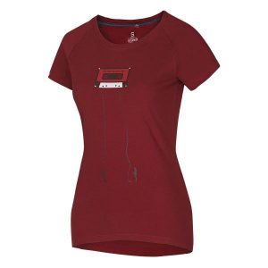 Koszulka damska Ocun Raglan T wine. Czerwone bluzki Ocun, s, bez wzorów, sportowe, bez kołnierzyka, bez ramiączek. Za 161,00 zł.
