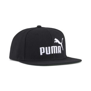 Czapka z płaskim daszkiem Essentials z logo No.1 PUMA. Czarne czapki Puma, bez wzorów, eleganckie. Za 89,00 zł.