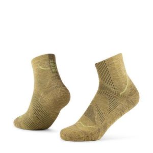 Skarpety biegowe Buff Dryflx Quarter Sock DQ. Zielone skarpetki Buff, bez wzorów. Za 108,89 zł.