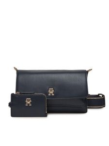 Tommy Hilfiger Torebka Th Joy Crossover AW0AW16813 Granatowy. Niebieskie listonoszki TOMMY HILFIGER, bez wzorów, ze skóry, bez dodatków. Za 319,99 zł.