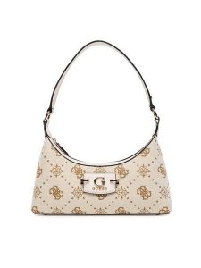 Guess Torebka Neda HWCP96 54170 Beżowy. Brązowe torebki klasyczne Guess, z aplikacjami, z materiału, bez dodatków. Za 329,99 zł.