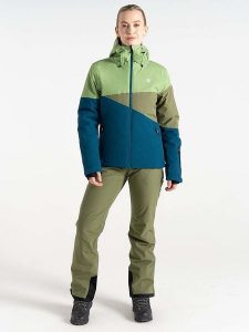 Dare 2b Kurtka narciarska "Ice III" w kolorze zielono-niebieskim rozmiar: 36. Niebieskie kurtki sportowe Dare 2b, bez wzorów, bez kaptura, narciarskie. Za 260,99 zł.