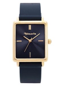 Tamaris Zegarek kwarcowy w kolorze złoto-granatowym rozmiar: onesize. Niebieskie, analogowe zegarki Tamaris. Za 183,15 zł.