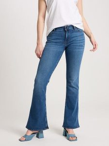 Cross Jeans Dżinsy - Flare fit - w kolorze niebieskim rozmiar: W29/L34. Niebieskie jeansy Cross Jeans, z aplikacjami, z jeansu, z podwyższonym stanem. Za 171,28 zł.
