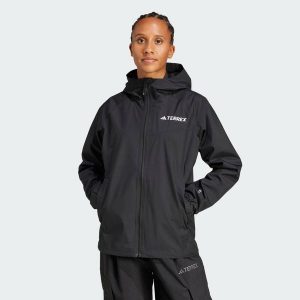Kurtka Terrex Multi 2L RAIN.RDY. Czarne kurtki ADIDAS, l, bez wzorów, z materiału, bez kaptura. Za 529,00 zł.
