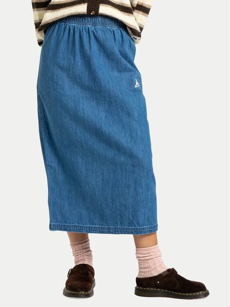 Quiksilver Spódnica jeansowa Yukon EQWWK03028 Granatowy Regular Fit. Niebieskie spódnice Quiksilver, m, bez wzorów, z bawełny. Za 299,99 zł.