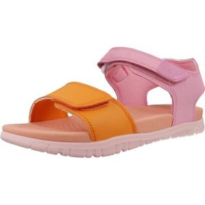 Sandały GIOSEPPO 74466G Rose. Czerwone sandały Gioseppo, bez wzorów, z syntetyku, bez obcasa, bez zapięcia. Za 149,99 zł.