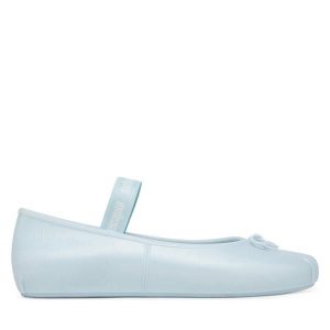 Baleriny Melissa. Niebieskie balerinki Melissa, bez wzorów, bez obcasa, bez zapięcia. Za 279,99 zł.