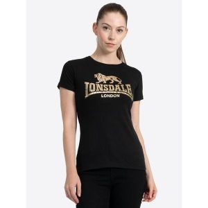 Koszulka damska Lonsdale Bantry. Czarne bluzki Lonsdale, bez wzorów, sportowe, bez kołnierzyka, bez ramiączek. Za 152,50 zł.