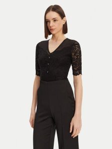 Morgan Body 251-DMIA Czarny Slim Fit. Czarne body i gorsety Morgan, bez wzorów, z wiskozy. Za 189,99 zł.