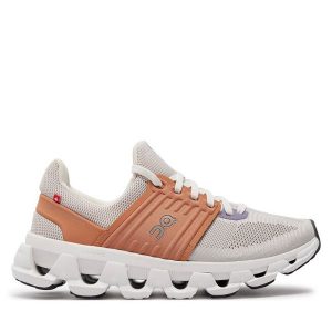 Buty do biegania On. Szare buty sportowe On, bez wzorów, bez zapięcia, do biegania. Za 493,99 zł.