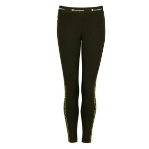 Legginsy fitness damskie. Zielone legginsy Champion, bez wzorów, z bawełny. Za 103,00 zł.