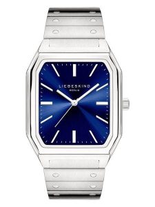 Liebeskind Zegarek kwarcowy w kolorze srebrno-niebieskim rozmiar: onesize. Szare, analogowe zegarki Liebeskind. Za 382,89 zł.