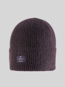 4F Czapka zimowa damska - burgundowa Uniwersalny. Czerwone czapki 4f, z aplikacjami, z dzianiny, klasyczne. Za 49,99 zł.