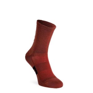 Skarpety rowerowe Fox 6 Flexair Merino Sock. Czerwone skarpetki FOX, bez wzorów. Za 104,99 zł.