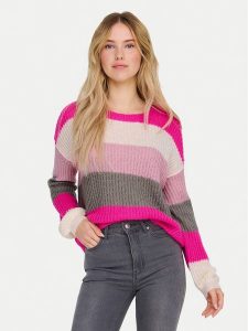 JDY Sweter Badut 15211499 Różowy Regular Fit. Czerwone swetry klasyczne JDY, l, z syntetyku, bez kołnierzyka. Za 119,99 zł.