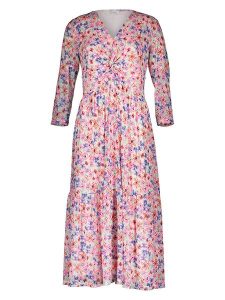 Gerry Weber Sukienka w kolorze różowo-fioletowo-kremowym rozmiar: 36. Brązowe sukienki Gerry Weber, bez wzorów, bez kołnierzyka, bez ramiączek, maxi. Za 158,10 zł.