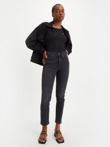 Levi's® Jeansy 724™ 188830199 Czarny Straight Fit. Czarne jeansy bez wzorów, z bawełny. Za 389,99 zł.
