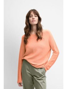 Cinque Sweter ''Ciella'' w kolorze pomarańczowym rozmiar: M. Pomarańczowe swetry oversize Cinque, m, bez wzorów, ze splotem, bez ramiączek. Za 144,95 zł.