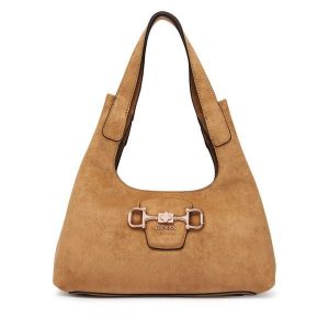 Torebka Guess. Brązowe torebki klasyczne Guess, z aplikacjami, bez dodatków. Za 584,99 zł.