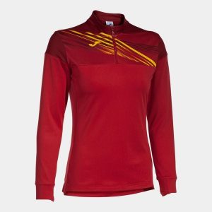 Bluza damska Joma Elite X. Czerwone bluzy JOMA, l, bez wzorów, z elastanu, bez kaptura. Za 117,75 zł.