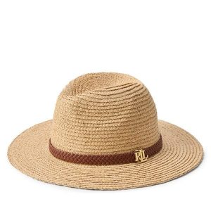 Kapelusz LAUREN RALPH LAUREN. Brązowe kapelusze Lauren Ralph Lauren, bez wzorów. Za 599,99 zł.