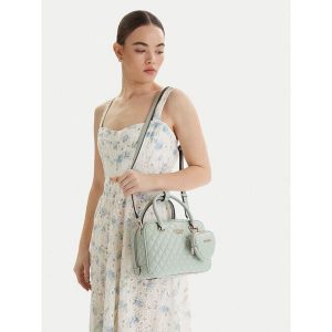Torebka Guess. Brązowe torebki klasyczne Guess, z aplikacjami, bez dodatków. Za 494,99 zł.