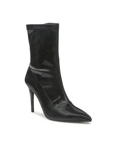 Jenny Fairy Botki LS5629-10A Czarny. Czarne botki Jenny Fairy, bez wzorów, ze skóry, bez obcasa, na szpilce, bez zapięcia. Za 219,99 zł.