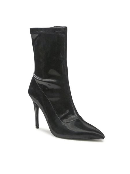 Jenny Fairy Botki LS5629-10A Czarny. Czarne botki Jenny Fairy, bez wzorów, ze skóry, bez obcasa, na szpilce, bez zapięcia. Za 219,99 zł.