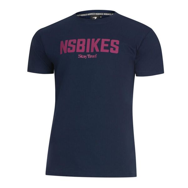 Koszulka Stay True | Kolor granatowy | Rozmiar L | Ns Bikes. Niebieskie bluzki NS BIKES, l, bez wzorów, eleganckie, bez kołnierzyka, bez ramiączek. Za 125,00 zł.
