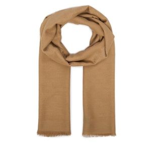 Szal Guess. Brązowe szaliki Guess, z aplikacjami. Za 194,99 zł.
