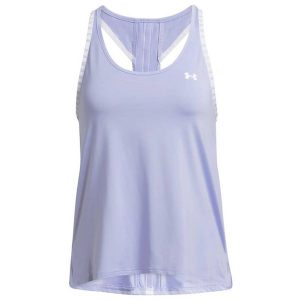Koszulka treningowa damska Under Armour KOSZULKADAMSKAUA1351596539. Fioletowe bluzki Under Armour, bez wzorów, bez ramiączek. Za 130,99 zł.