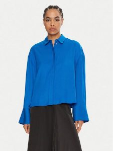 2NDDAY Koszula Claross 2245130280 Niebieski Loose Fit. Niebieskie koszule 2NDDAY, bez wzorów, z wiskozy, bez kołnierzyka, bez ramiączek. Za 399,99 zł.
