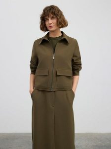 BGN Kurtka przejściowa w kolorze khaki rozmiar: 40. Brązowe kurtki BGN, bez wzorów, bez kaptura. Za 156,95 zł.