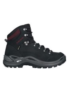 LOWA Skórzane buty turystyczne "Renegade GTX Mid Ws" w kolorze czarnym rozmiar: 39. Czarne buty trekkingowe Lowa, z gore-texu, bez obcasa, bez zapięcia. Za 641,42 zł.