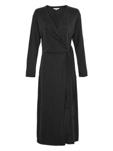 MOSS COPENHAGEN Sukienka "Adelona Lynette" w kolorze czarnym rozmiar: S/M. Czarne sukienki Moss Copenhagen, na co dzień, m, bez wzorów, z wiskozy, bez kołnierzyka, bez ramiączek, maxi, proste. Za 87,81 zł.