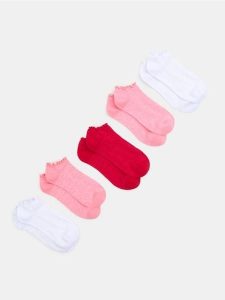 Strukturalne stopki 5 pack - wielobarwny. Skarpetki Sinsay, bez wzorów. Za 12,99 zł.