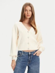 Guess Kardigan W5YR07 Z2ZK2 Écru Relaxed Fit. Kardigany Guess, z wiskozy. Za 339,99 zł.