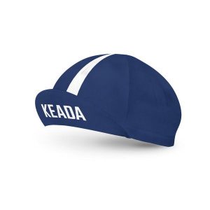 Podstawowa czapka kolarska – granatowa. Niebieskie czapki KEADA SPORTS, bez wzorów, sportowe. Za 129,00 zł.