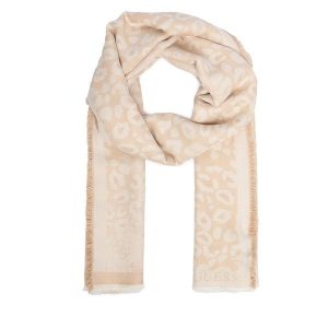 Szal Guess. Brązowe szaliki Guess, z aplikacjami. Za 234,99 zł.