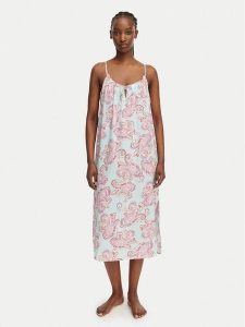 LAUREN RALPH LAUREN Koszula nocna ILN02506 Niebieski jasny Relaxed Fit. Niebieskie koszule nocne Lauren Ralph Lauren, bez wzorów, z bawełny, bez ramiączek. Za 375,99 zł.