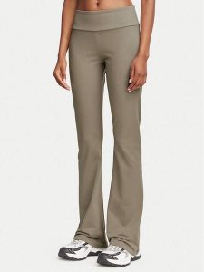 EA7 Emporio Armani Legginsy 7W000460 AF12484 U6100 Beżowy Flare Fit. Brązowe legginsy EA7 Emporio Armani, bez wzorów, z bawełny. Za 399,99 zł.