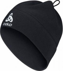 Uniwersalna czapka polarowa ODLO microfleece. Czarne czapki ODLO, bez wzorów, z materiału, sportowe. Za 119,99 zł.