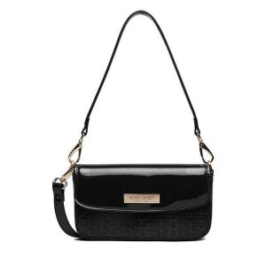 Torebka Nine West. Czarne torebki klasyczne Nine West, bez wzorów, bez dodatków. Za 169,99 zł.