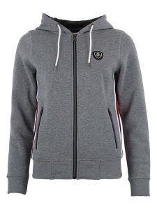 Peak Mountain Bluza "Acharles" w kolorze szarym rozmiar: L. Szare bluzy Peak Mountain, l, z aplikacjami, bez kaptura. Za 87,81 zł.
