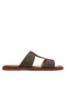 MICHAEL Michael Kors Klapki Berkley Flat 40S6BRFS1B Brązowy. Brązowe klapki MICHAEL Michael Kors, bez wzorów, ze skóry, bez obcasa. Za 455,99 zł.