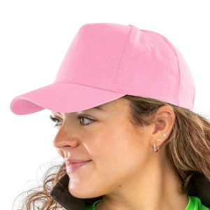Czapka Z Daszkiem Printers 5 Panel. Niebieskie czapki RESULT HEADWEAR, bez wzorów, z bawełny. Za 25,99 zł.