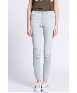 WRANGLER HIGH SKINNY DAMSKIE SPODNIE JEANSOWE JEANS FAVOURITE LIGHT W27HX884I. Rurki Wrangler, z jeansu. Za 199,99 zł.