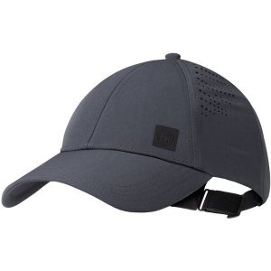 Czapka z daszkiem Summit Cap Ash UPF50. Szare czapki Buff, bez wzorów, z materiału, sportowe. Za 130,99 zł.