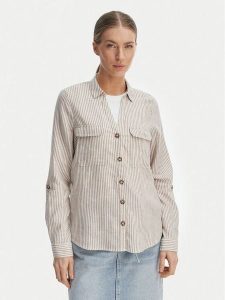 Vero Moda Koszula Linn 10308407 Biały Regular Fit. Białe koszule Vero Moda, m, bez wzorów, z wiskozy, bez kołnierzyka, bez ramiączek. Za 189,99 zł.